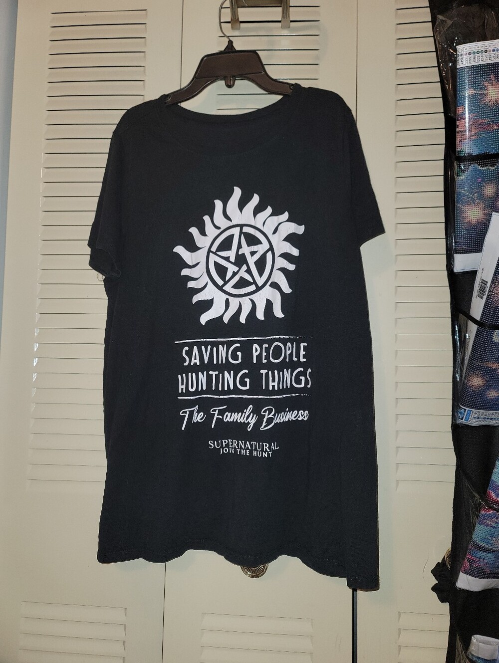Supernatural Graphic Tee Women’s Black 100% Cotton T Shirt Sz 1x